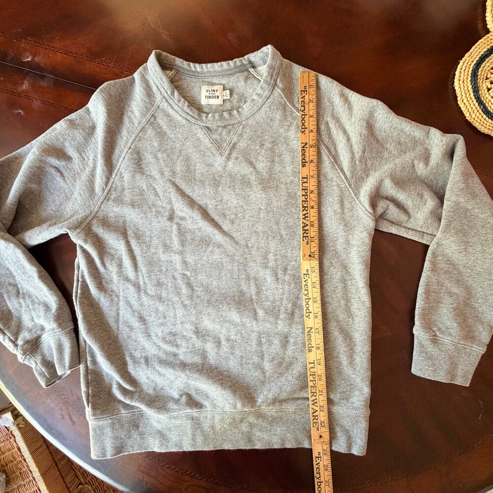 Flint & Tinder Men’s Midweight Terry Crewneck Sweatshirt washed Medium - Picture 4 of 6